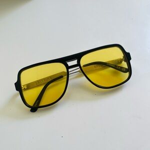 Spitfire aviator yellow sunglasses